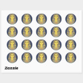 Sticker Rond Tut Tut Tut Pharaoh (Feuille)