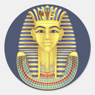 Sticker Rond Tut Tut Tut Pharaoh