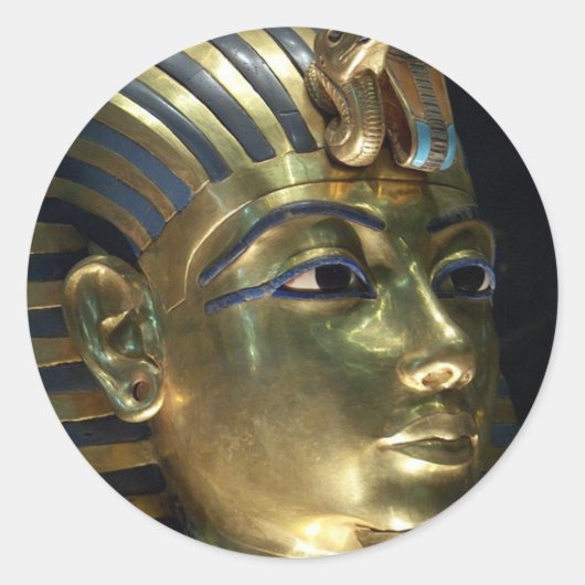 Sticker Rond tutankhamun (Devant)