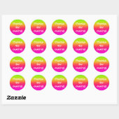 Sticker Rond Tutti Frutti (Feuille)
