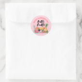 Sticker Rond Tutti Frutti dessin de fruits roses girolles (Sac)