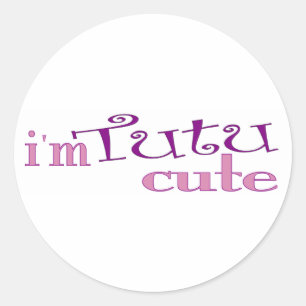 Sticker Rond Tutu mignon (ballet)