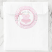 Sticker Rond Tutu Polka Dot Jumper & Winter Snowflake Merci (Sac)