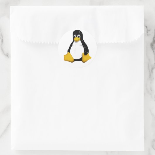 Sticker Rond Tux (Sac)