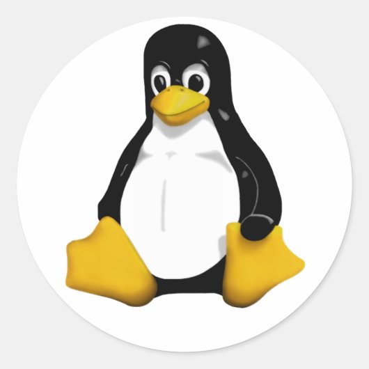 Sticker Rond Tux (Devant)