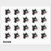 Sticker Rond Tux Christmas Cat (Feuille)