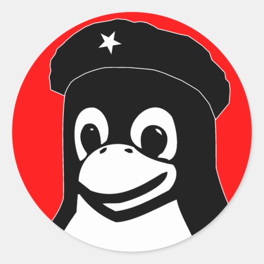 Sticker Rond Tux Guevara (Devant)