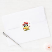 Sticker Rond Tux mexicain (Enveloppe)