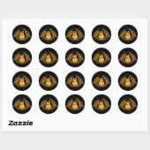 Sticker Rond Tux Penguin - (Linux, Open Source, Copyleft, FSF) (Feuille)