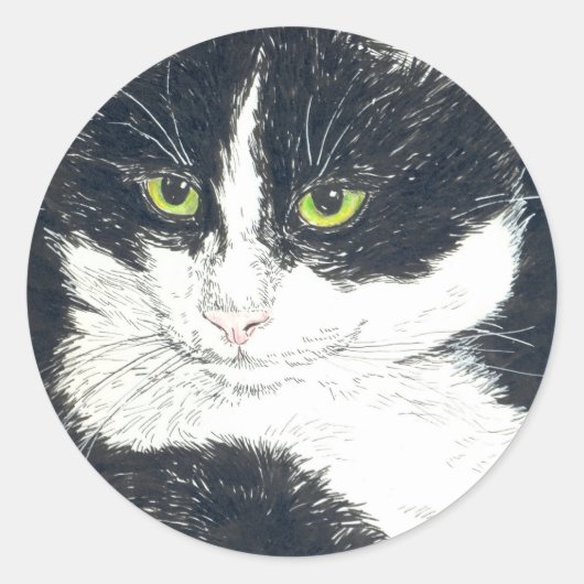 Sticker Rond Tuxedo (Devant)