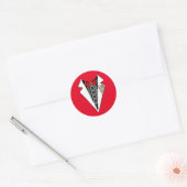 Sticker Rond Tuxedo - Mariage Steampunk (Enveloppe)