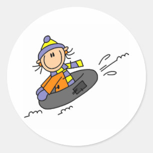Sticker Rond Tuyauterie d'hiver
