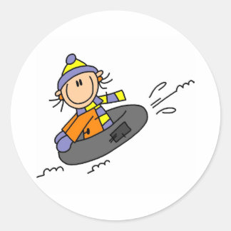 Sticker Rond Tuyaux d'hiver