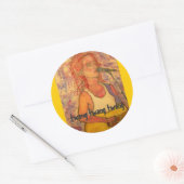 Sticker Rond twang twang twang (Enveloppe)