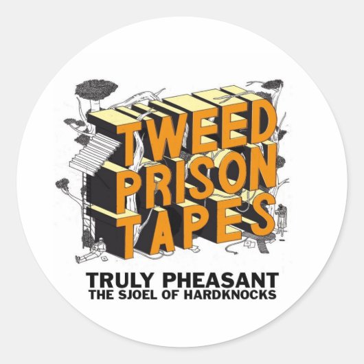 Sticker Rond Tweed Prison Tapes (Devant)