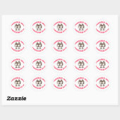 Sticker Rond Tweedle Dee & Tweedle Dum (Feuille)