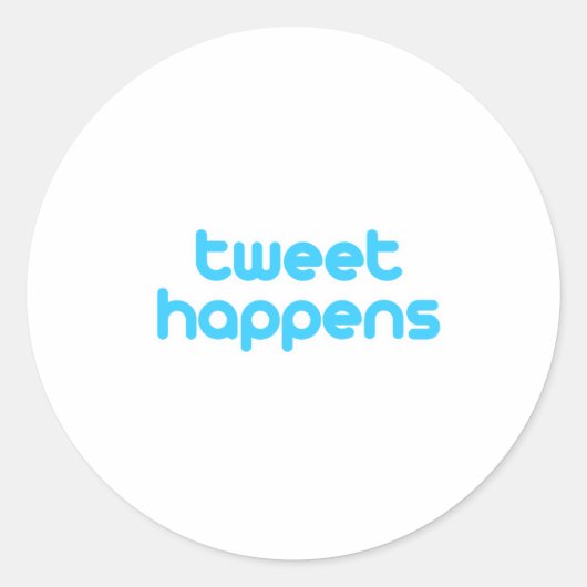 Sticker Rond tweet se produit (Devant)