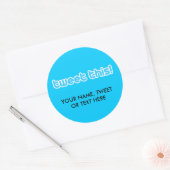Sticker Rond Tweetez ceci (Enveloppe)