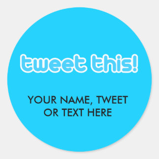 Sticker Rond Tweetez ceci