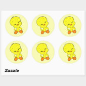Sticker Rond Tweety (Feuille)