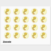 Sticker Rond TWEETY™ Bashful (Feuille)