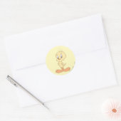 Sticker Rond TWEETY™ debout droit (Enveloppe)