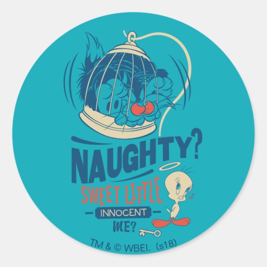 Sticker Rond TWEETY™ - Doux Petit Innocent Moi ? (Devant)