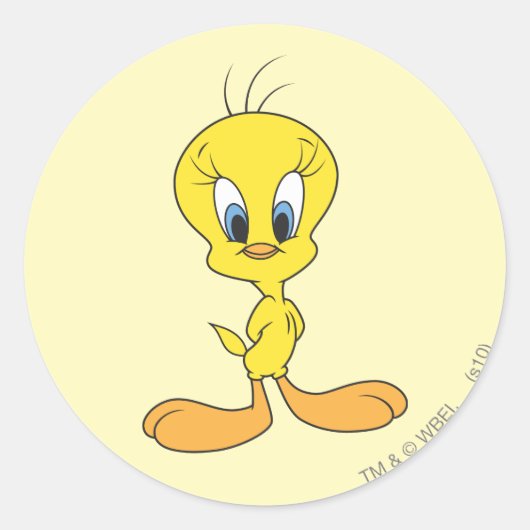 Sticker Rond TWEETY™ Fier (Devant)