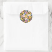 Sticker Rond TWEETY™ Floral Embroidery Pattern (Sac)