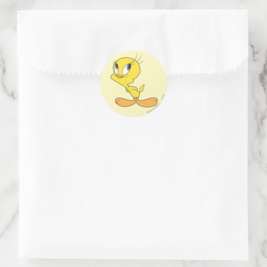 Sticker Rond TWEETY™ Hmm (Sac)