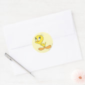 Sticker Rond TWEETY™ Hmm (Enveloppe)