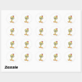 Sticker Rond TWEETY™ Nerd (Feuille)