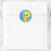 Sticker Rond TWEETY™ | Oiseau Malin (Sac)