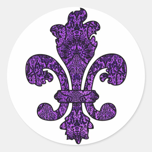 Sticker Rond Twilight Violet Goth (Devant)