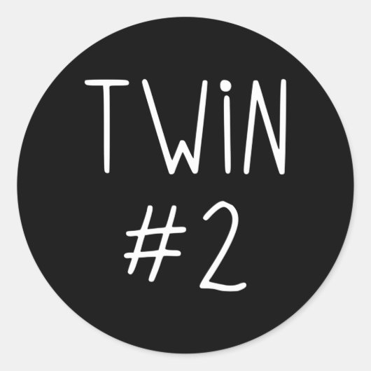 Sticker Rond Twin 1 Twin 2 (Devant)