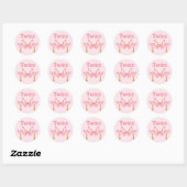 Sticker Rond Twin Girls (Feuille)