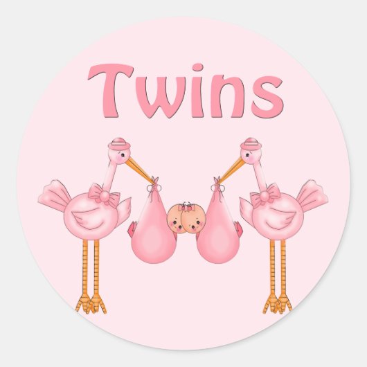 Sticker Rond Twin Girls (Devant)