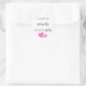 Sticker Rond Twin Girls (Sac)