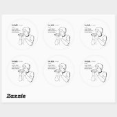 STICKER ROND TWINK (Feuille)