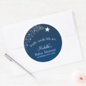 Sticker Rond Twinkle Little Shooting Star Baby shower (Enveloppe)