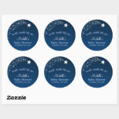 Sticker Rond Twinkle Little Shooting Star Baby shower (Feuille)