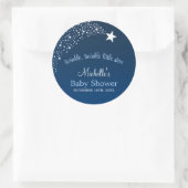 Sticker Rond Twinkle Little Shooting Star Baby shower (Sac)
