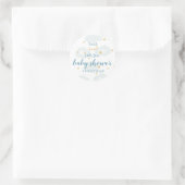 Sticker Rond Twinkle Little Star & Cloud Baby shower (Sac)
