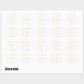 Sticker Rond Twinkle Little Star Comment nous nous demandons la (Feuille)