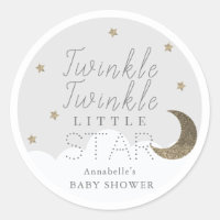 Twinkle Little Star Gris Baby shower