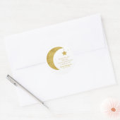 Sticker Rond Twinkle petit Star Gold Parties scintillant Moon S (Enveloppe)