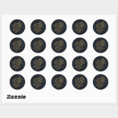 Sticker Rond Twinkle scintille ma petite étoile (Feuille)