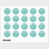 Sticker Rond Twinkle scintille merci baby shower (Feuille)