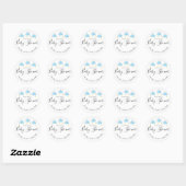 Sticker Rond Twinkle scintillement petite étoile bébé garçon do (Feuille)