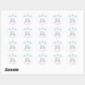 Sticker Rond Twinkle scintiller petite étoile Prêt à POP bébé g (Feuille)